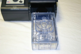 Plastic tray of Continuous Positive Airway Pressure (CPAP) Equipment