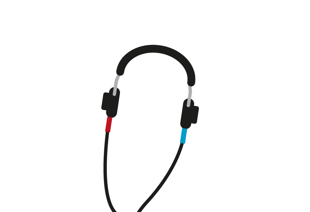 Illustration of headphones