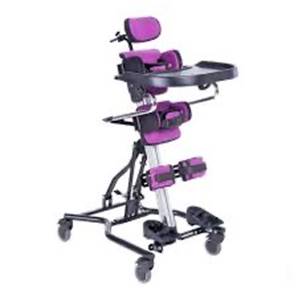 Photograph of supine stander on wheels