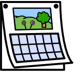 Widgit icon of a calendar