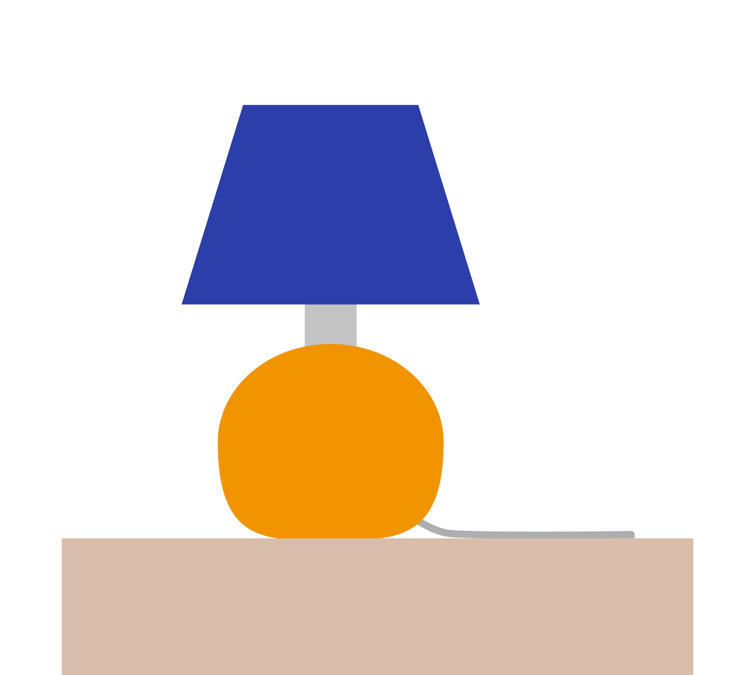 Illustration of bedside lamp